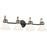 Kichler Farum 34in 4 Light Vanity | Soft Modern Black & Champagne Bronze with Opal Glass | Bathroom Vanity Light | 4 x 60W, Dimmable | Model 55156BK