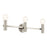 Kichler Torche 24in 3-Light Vanity | Soft Modern Brushed Nickel Steel | Bathroom & Powder Room Light | 60W E26, Dimmable | Model 55157NI