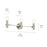 Kichler Torche 24in 3-Light Vanity | Soft Modern Brushed Nickel Steel | Bathroom & Powder Room Light | 60W E26, Dimmable | Model 55157NI