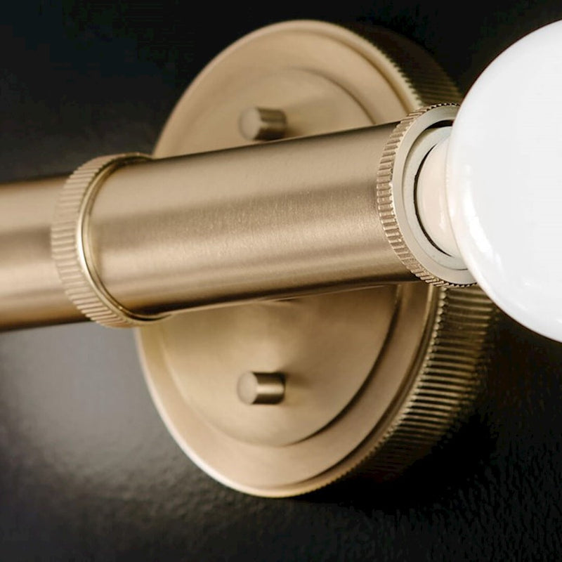 Kichler Torche 5in 2-Light Wall Sconce | Soft Modern Polished Nickel | Bathroom & Hallway Accent | 5 x 4 x 10 in | Model 55159PN