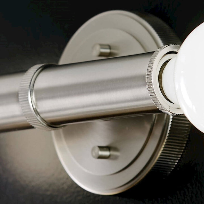 Kichler Torche 5in 2-Light Wall Sconce | Soft Modern Polished Nickel | Bathroom & Hallway Accent | 5 x 4 x 10 in | Model 55159PN