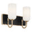 Kichler Solia 14in 2-Light Vanity Light | Champagne Bronze & Black | Opal Glass | Bathroom & Damp Lighting | 120W Max, Dimmable | Model 55162CPZ