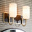 Kichler Solia 14in 2-Light Vanity Light | Champagne Bronze & Black | Opal Glass | Bathroom & Damp Lighting | 120W Max, Dimmable | Model 55162CPZ