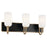 Kichler Solia 24in 3-Light Vanity Light | Champagne Bronze & Black with Opal Glass | Bathroom Vanity Light | Dimmable | Model 55163CPZ
