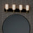 Kichler Solia 32in 4-Light Bathroom Vanity | Modern Champagne Bronze & Black Steel w/ Opal Glass | Damp-Rated Bath Vanity Light | Model 55164CPZ