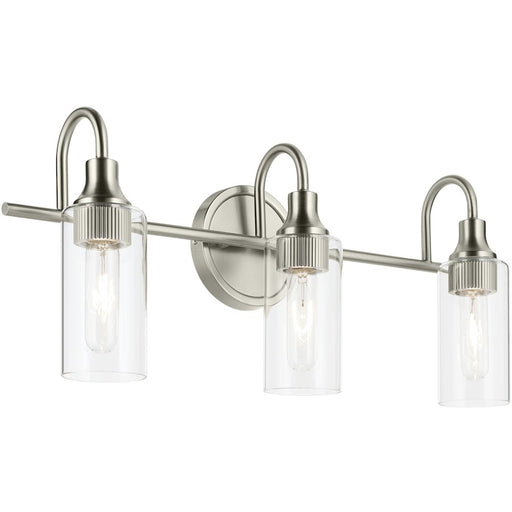 Kichler Kavi 3 Light Wall Mt Bath 3 Arm, Chrome/Clear - 55211CH