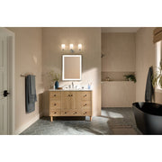 Kichler Gioe 24in 3-Light Vanity Light | Modern Chrome and White Opal Glass | Bathroom Vanity | 24.25 x 10.5 in | Model 55226CH