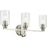 Kichler Gioe 3 Light 24" Wall Mt Bath 3 Arm, Chrome/Clear Fluted - 55226CHFLU