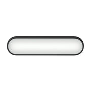 Kichler Daines 18in LED Bath Bar | Modern Black and White Glass | Bathroom Vanity | 18.75 x 4.75 x 2.5 in | Model 55246BKLED