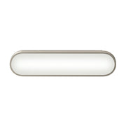 Kichler Daines 18.75in 1-Light LED Bath Bar | Modern Polished Nickel and White Glass | Bathroom Vanity & Dressing Area | Model 55246PNLED