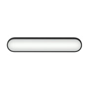 Kichler Daines 24.75in 1-Light LED Bath Bar | Modern Black Aluminum and White Glass | Bathroom Vanity | 24.75 x 4.75 x 2.5 in | Model 55247BKLED