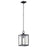 Kichler Lahden 17" 1 Lt Outdoor Pendant/Semi Flush, Black/Clear Seed