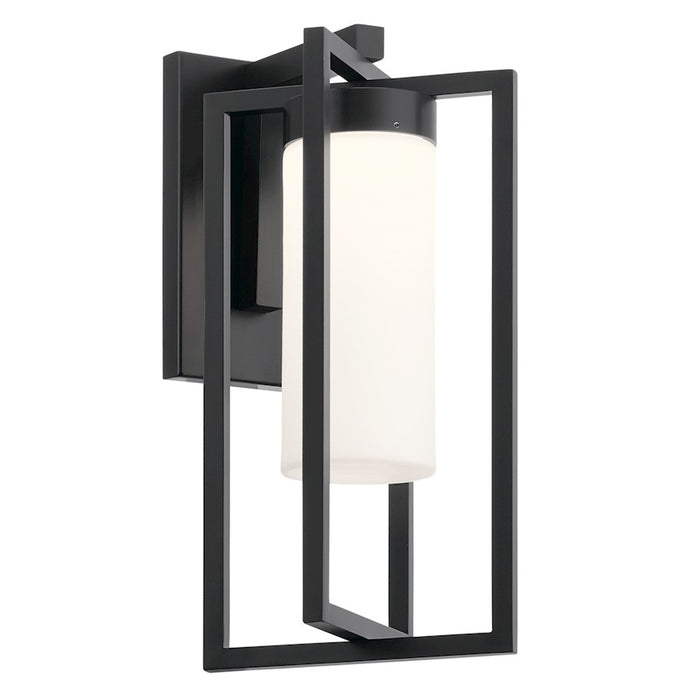 Kichler Drega Outdoor 1 Light Wall Sconce LED, Black