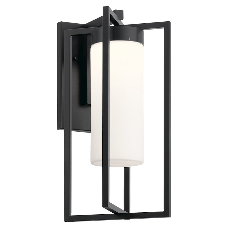 Kichler Drega Outdoor 1 Light Wall Sconce LED, Black
