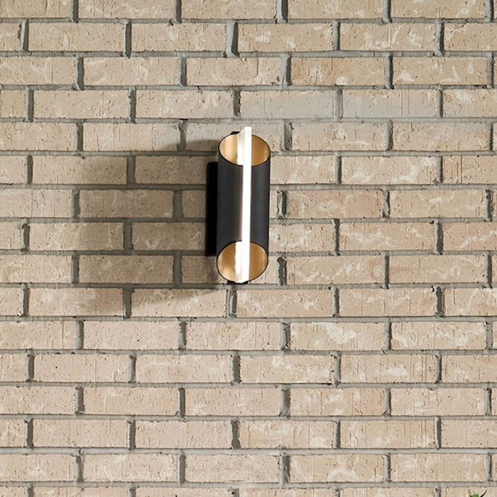Kichler Astalis 1 Light LED Outdoor Wall Sconce, Black/Frosted