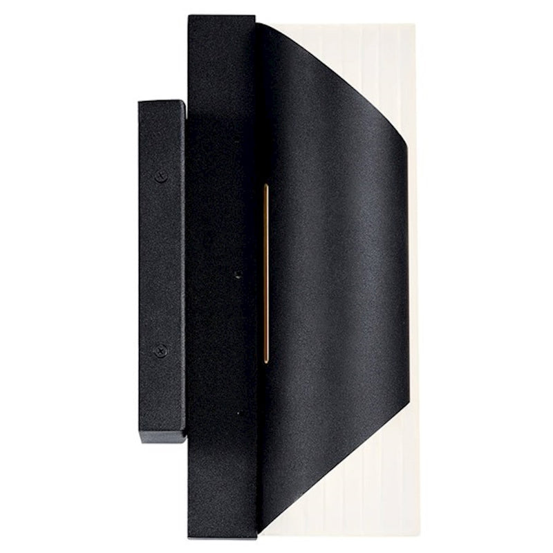 Kichler Astalis 1 Light LED Outdoor Wall Sconce, Black/Frosted