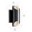 Kichler Astalis 1 Light LED Outdoor Wall Sconce, Black/Frosted