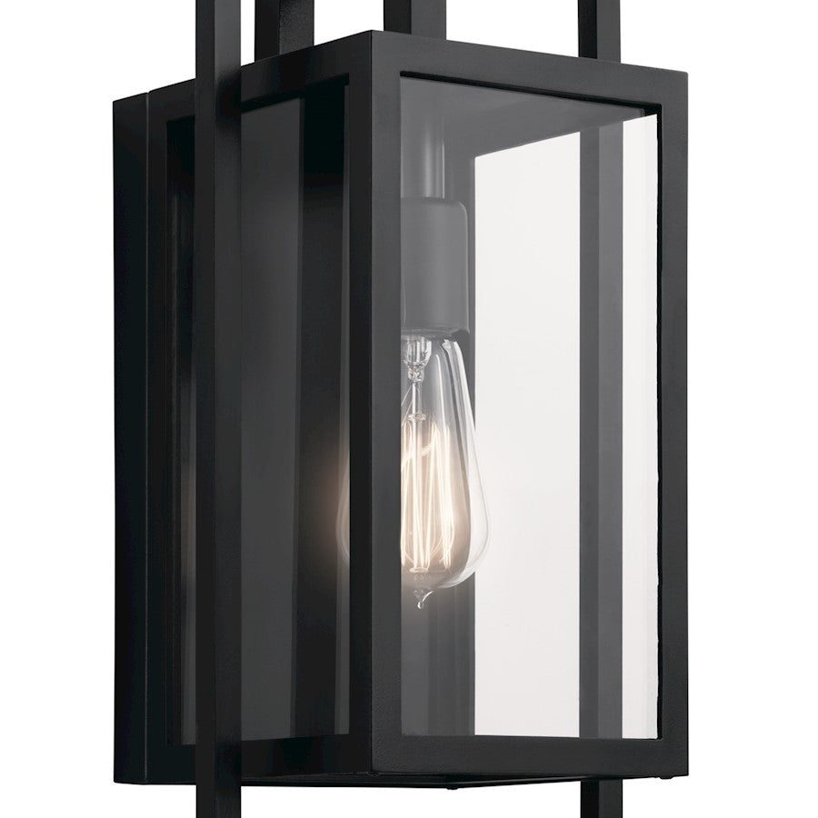 Kichler Goson Outdoor 1 Light Wall Sconce, Black