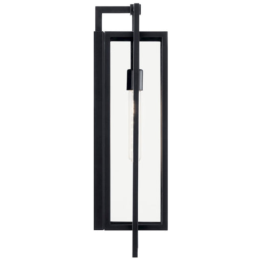 Kichler Goson 24" 1 Light Wall Light, Black/Clear