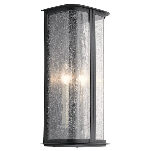 Kichler Timmin Outdoor 2 Light Wall Sconce, Distressed Black
