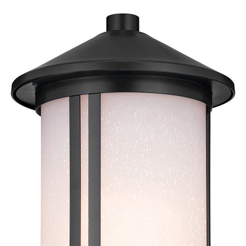 Kichler Lombard 17in 1-Light Outdoor Post Lantern | Traditional Brushed Aluminum | Garden & Pathway | 17 in H, Wet Rated | Model 59101BA