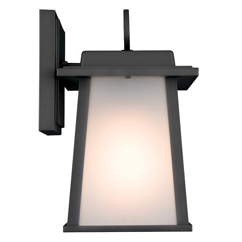 Kichler Noward 12in 1-Light Outdoor Large Wall Sconce | Traditional Olde Bronze Aluminum | Entryway & Garage | 9 x 12.25 x 8.25 in | Model 59106OZ