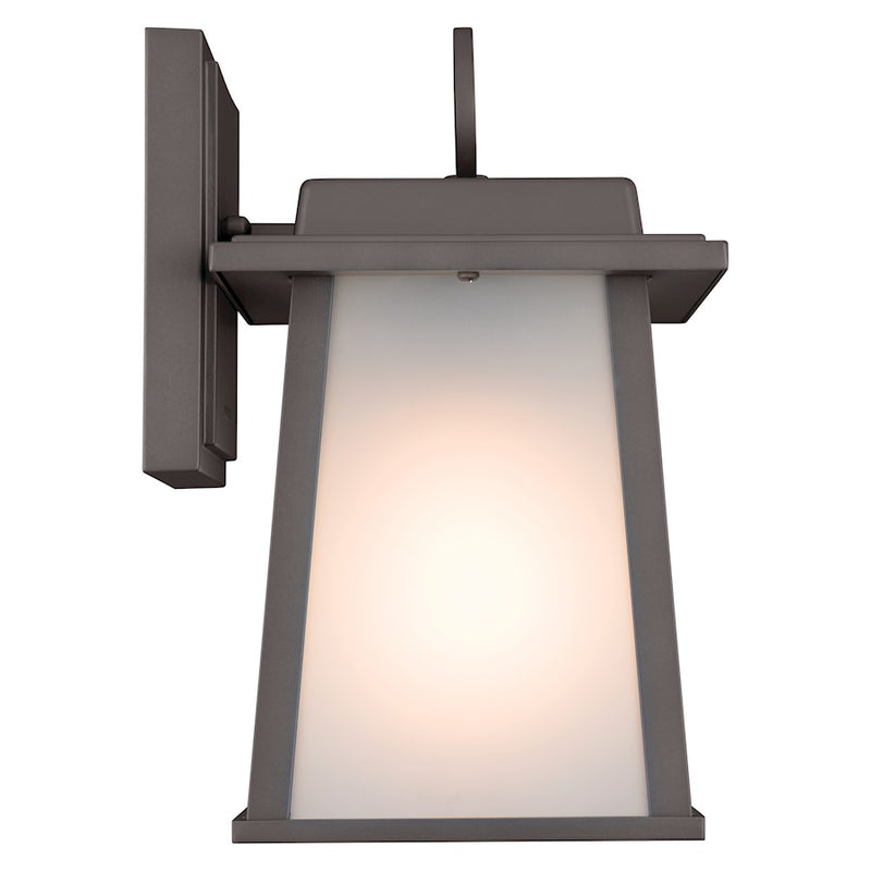 Kichler Noward 12in 1-Light Outdoor Large Wall Sconce | Traditional Olde Bronze Aluminum | Entryway & Garage | 9 x 12.25 x 8.25 in | Model 59106OZ