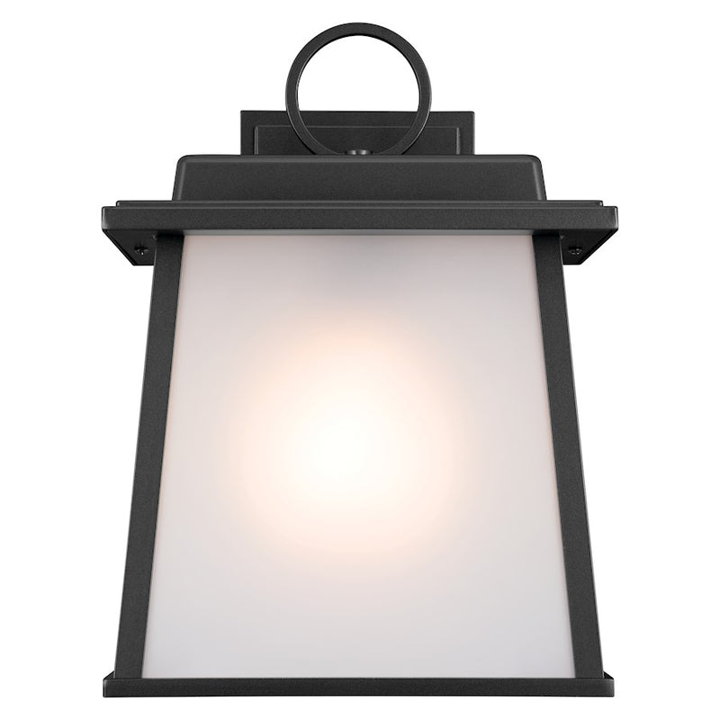 Kichler Noward 12in 1-Light Outdoor Large Wall Sconce | Traditional Olde Bronze Aluminum | Entryway & Garage | 9 x 12.25 x 8.25 in | Model 59106OZ