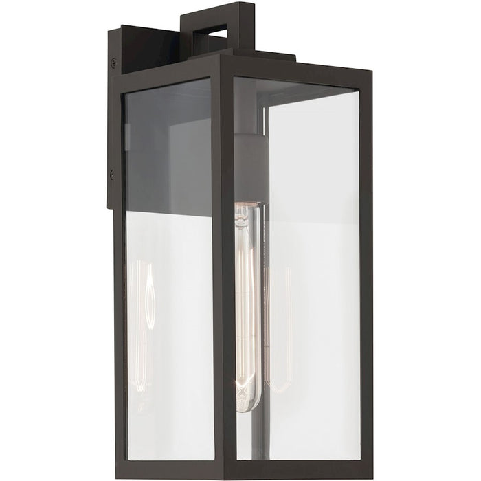 Kichler Branner 1 Light Outdoor Wall Light, Small, Black/Clear - 59111BKT