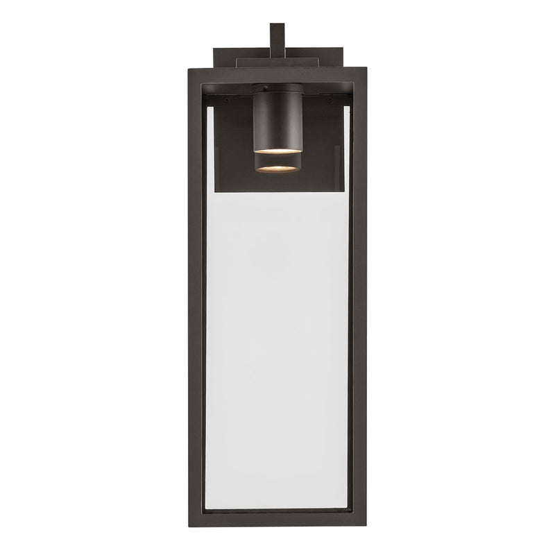 Kichler Branner 24in 1-Light Outdoor Wall Light | Traditional Olde Bronze Aluminum and Clear Glass | Entryway & Covered Patio | Model 59113OZDS
