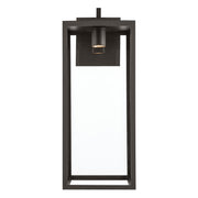 Kichler Branner 30in 1-Light Outdoor Wall Sconce | Traditional Olde Bronze and Clear Glass | Porch & Entryway | 12 x 30 in | Model 59114OZDS