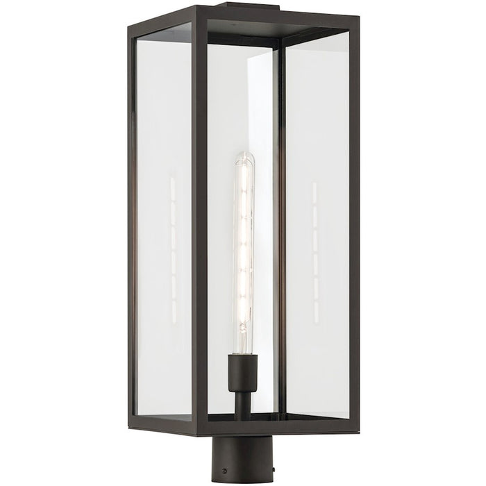 Kichler Branner 1 Light Outdoor Post Lantern, Olde Bronze/Clear - 59115OZ