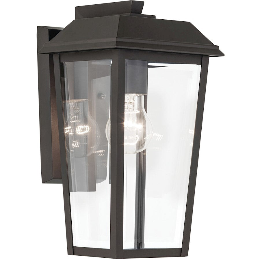 Kichler Mathus 1 Light 13" Outdoor Wall Light, Olde Bronze/Beveled - 59118OZ