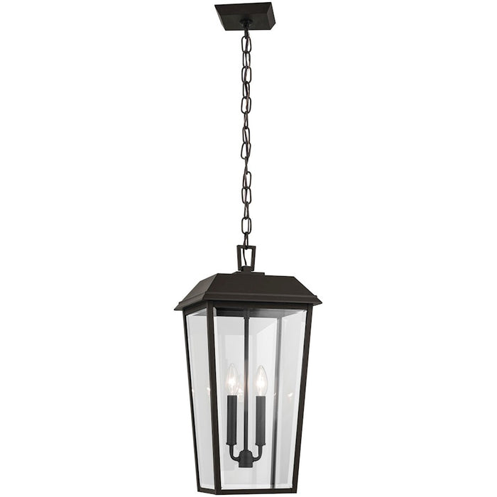 Kichler Mathus 2Lt Outdoor Hanging Pendant, Olde Bronze/Clear Beveled - 59122OZ