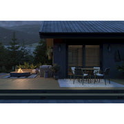 Kichler Brix 1-Light Outdoor Wall Light | Industrial Textured Black Plastic and Clear Glass | Covered Patio & Entryway | Model 59124BKT