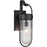 Kichler Brix 1 Light Outdoor Wall Light, Medium, Textured Black/Clear