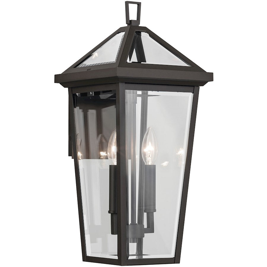 Kichler Regence 2Lt Outdoor Wall Light, Medium, Olde Bronze/Beveled - 59126OZ