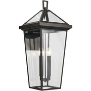 Kichler Regence 30.25in 4-Light Outdoor Wall Sconce | Traditional Olde Bronze and Clear Beveled Glass | Covered Patio & Entryway | Model 59128OZ