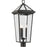 Kichler Regence 3 Light Outdoor Post Lantern, Black/Clear Beveled - 59129BKT
