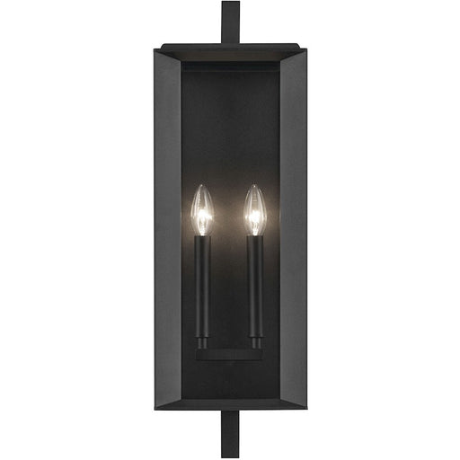 Kichler Kroft 2 Light 24" Outdoor Wall Light, Textured Black/Clear - 59133BKT