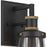Kichler Talman 1 Light Outdoor Wall Light, Small, Black/Clear - 59146BKT