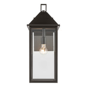 Kichler Prin 22in 1-Light Outdoor Wall Sconce | Traditional Olde Bronze Aluminum and Clear Glass | Front Door & Covered Patio | Model 59159OZ