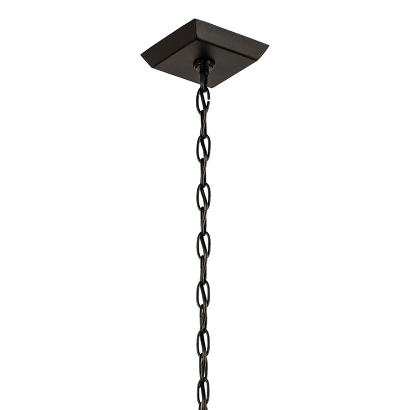 Kichler Prin 22in 1-Light Outdoor Pendant | Traditional Olde Bronze and Clear Glass | Covered Porch & Entryway | 9 x 9 x 22 in | Model 59160OZ