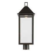 Kichler Prin 9in 1-Light Post Light | Traditional Olde Bronze Aluminum and Clear Glass | Walkway & Driveway | Model 59161OZDS