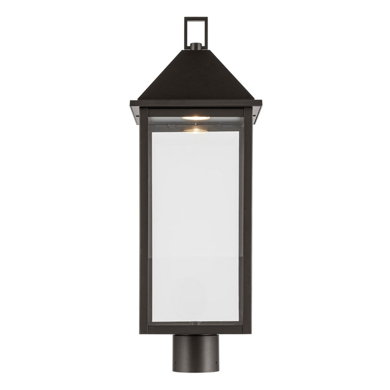 Kichler Prin 9in 1-Light Post Light | Traditional Olde Bronze Aluminum and Clear Glass | Walkway & Driveway | Model 59161OZDS