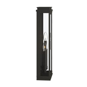 Kichler Lundon 22in 3-Light Outdoor Wall Sconce | Traditional Olde Bronze and Clear Glass | Porch & Entryway | 8.25 x 22 in | Model 59164OZ