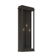 Kichler Lundon 28in 3-Light Outdoor Wall Light | Traditional Olde Bronze Aluminum | Porch & Patio Wet Location | 10.5 x 28.25 in | Model 59165OZ