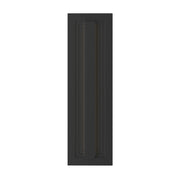 Kichler Arik 18.5in 1-Light Outdoor Wall Sconce | Modern Black Aluminum with Glass Shade | Entryway & Patio | 5.5 x 18.5 in | Model 59169BKLED