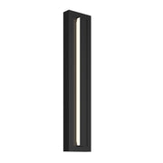Kichler Arik 26.5in 1-Light LED Wall Light | Modern Black Aluminum | Entryway & Patio | 5.5 x 26.5 x 2.75 in | Model 59170BKLED