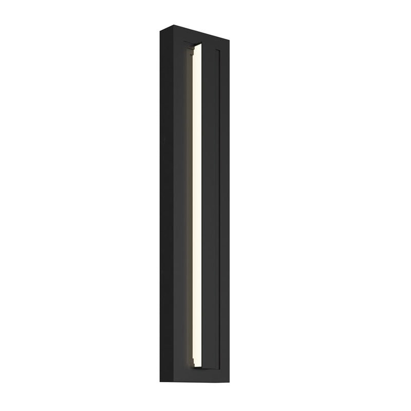 Kichler Arik 26.5in 1-Light LED Wall Light | Modern Black Aluminum | Entryway & Patio | 5.5 x 26.5 x 2.75 in | Model 59170BKLED
